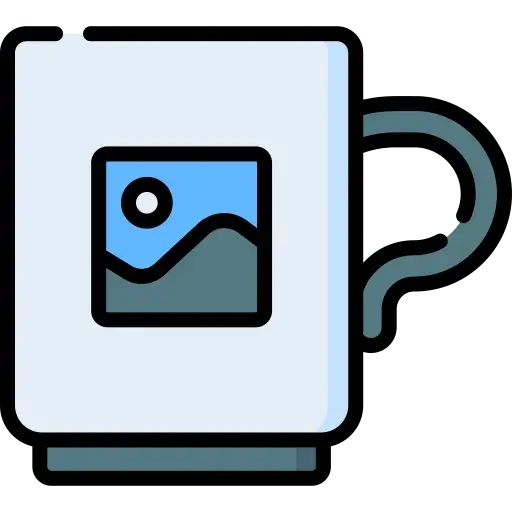 square_4_media A white coffee mug with a rectangular image icon on its side, outlined in black, featuring a stylized mountain and sun. media_agency square_4_media A white coffee mug with a rectangular image icon on its side, outlined in black, featuring a stylized mountain and sun. media_agency