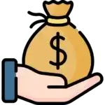 square_4_media A hand holding a money bag with a dollar sign on it. media_agency